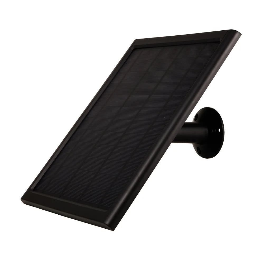 CSP8W-DC 8W 5V Solar Charging Panel for Security Camera Doorbell Weatherproof Outdoor Power Supply - Black - 2