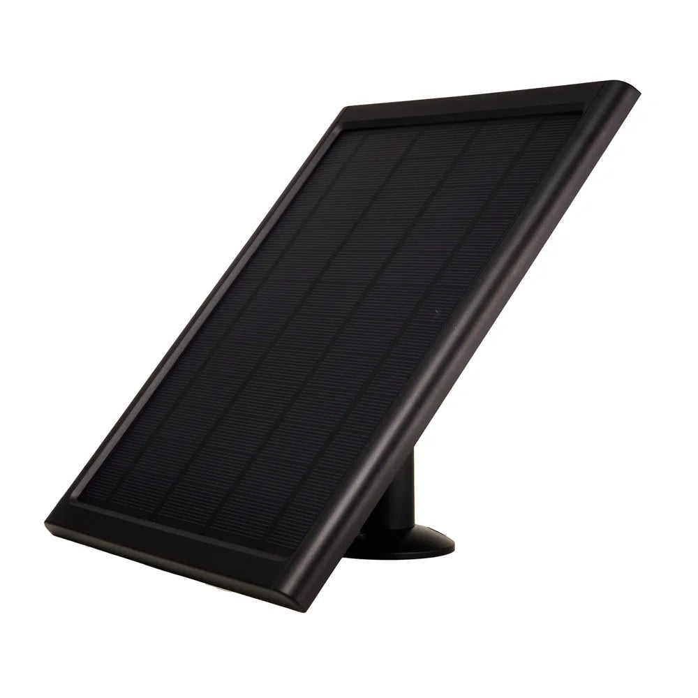 CSP8W-DC 8W 5V Solar Charging Panel for Security Camera Doorbell Weatherproof Outdoor Power Supply - Black - 6