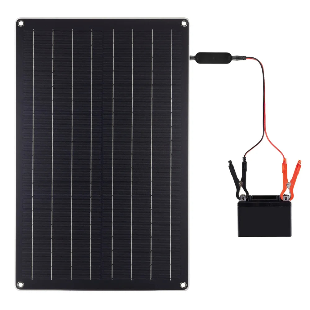 PCB550-350D-SAE 30W Solar Panel Car Lead Acid Battery Solar Maintainer Lithium Battery Solar Charger - 2