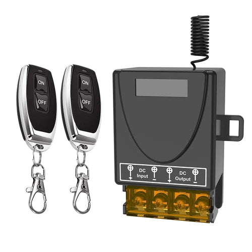 433MHz Wireless Remote Control Switch RF Relay Receiver with 2 On / Off Transmitter for Electric Appliance LED Light Fan - 1