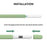 AHASTYLE PT65-3 2Pcs for Apple Pencil 3 Silicone Case Ultra Thin Stylus Protective Sleeve - White / Avocado Green - 4