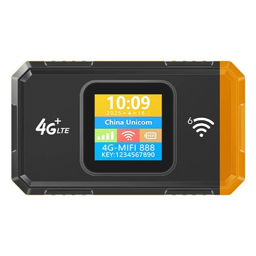 MF967B-E WiFi6 Portable 4G LTE Mobile Hotspot Router with Color Display 300Mbps Wireless Modem, Eurasian Version - Orange - 1