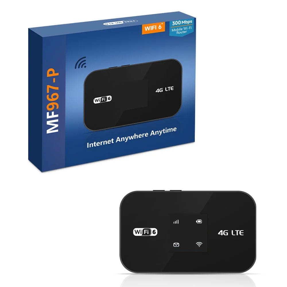 MF967P-E 4G LTE Mobile WiFi 6 Router with Color Light 300Mbps Portable Hotspot, Eurasian Version - 6
