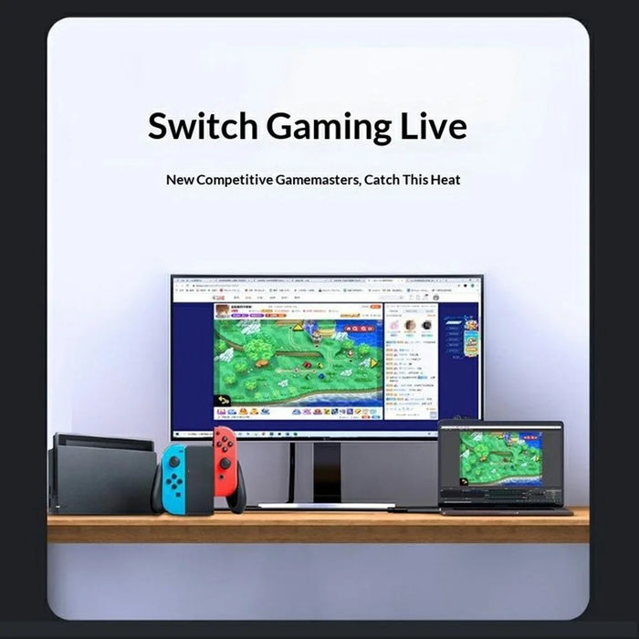 HU-03 1080P HD to USB 3.0 Video Capture Card Game Streaming Adapter for Nintendo Switch / PS4 / Phone / PC - 4