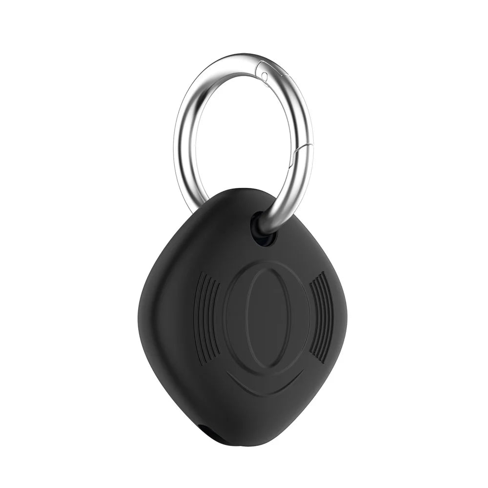 Silicone Anti-lost Protective Case Cover with Buckle for Samsung Galaxy SmartTag Bluetooth-compatible Locator - Black - 5