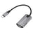 HU-04C HD to USB-C Video Capture Card 4K Game Streaming Live Broadcast Recorder Adapter - Grey - 5