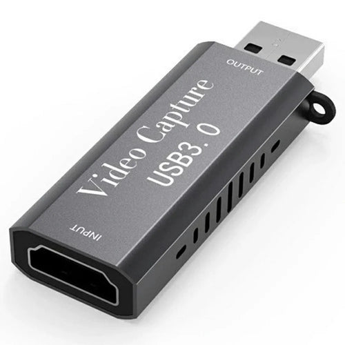 HU-07 HD to USB 3.0 Video Capture Card 1080P 60Hz Game Streaming Recording Adapter for PS4 Xbox Switch PC - Black - 1