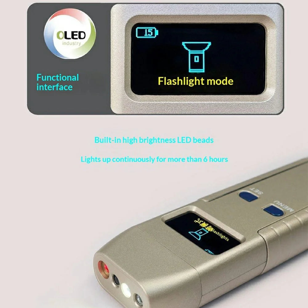 DS616 Multi-function Signal Detector Camera Finder GPS Scanner RF Bug Sweeper with OLED Display - Gold - 6