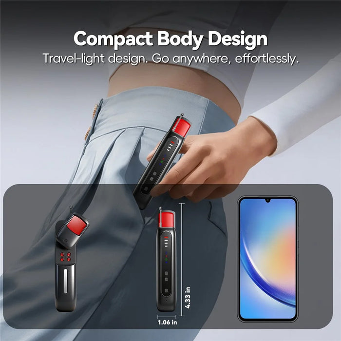 T07 Multi-Function Infrared Detector Hidden Camera Tracker WiFi Signal Detector Anti-Spy Bug Finder for Hotel Privacy Protection - Black - 2