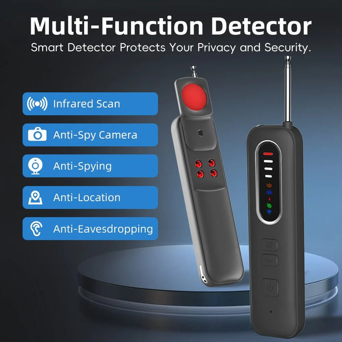 T012 Infrared Detection Anti-Spy Camera RF Signal Detector for Hotel Privacy Protection - Black - 2