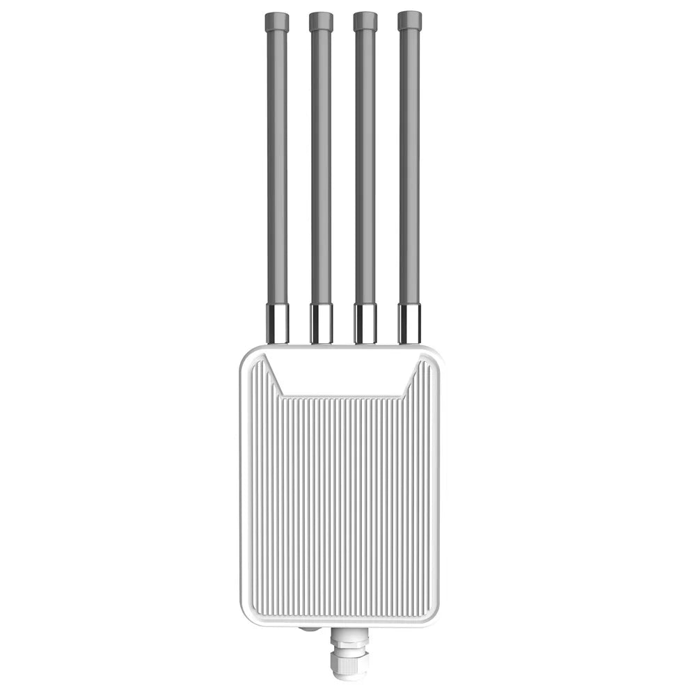 HW1800M Outdoor Waterproof AX1800 WiFi 6 Wireless AP Router 2.4 / 5.8G Dual Band Modem with High Gain Antenna - US Plug - 1
