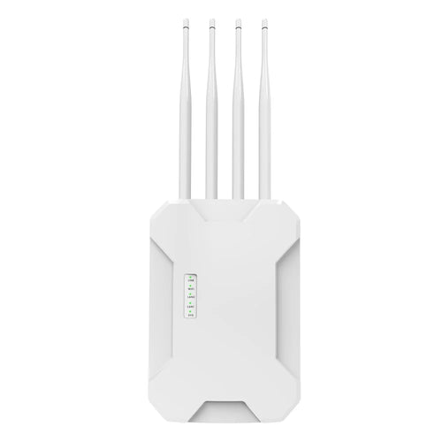 HW1800S Waterproof Outdoor Wireless Access Point 1800Mbps WiFi 6 Dual Band Gigabit Router - White  /  US Plug - 1
