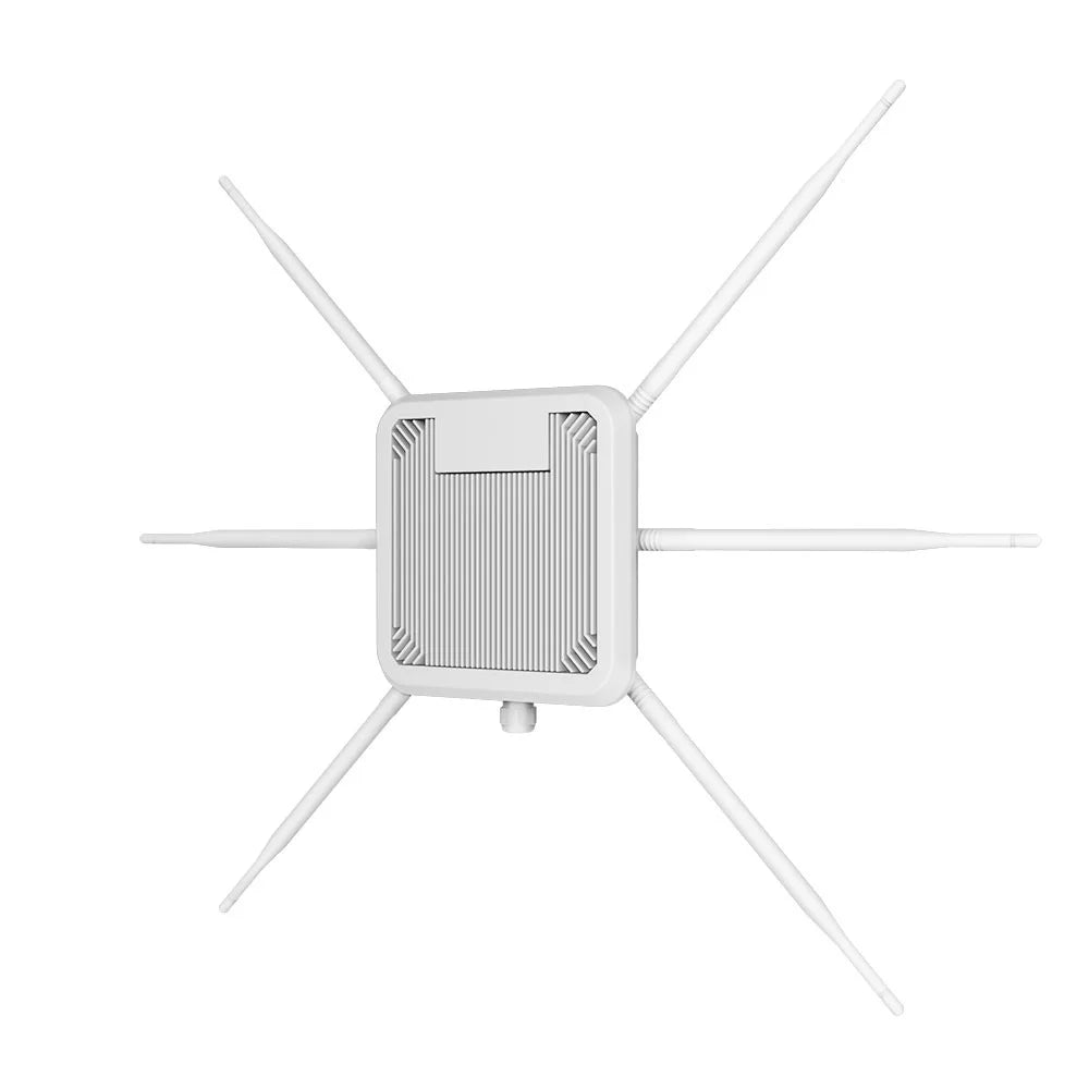 HW3000B IP67 Waterproof WiFi 6 Dual Band 3000Mbps Outdoor Wireless AP Router with 6x 7dBi Antenna - US Plug - 6
