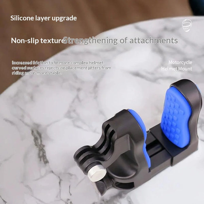 E068 Motorcycle Helmet Chin Mount for Action Camera Adjustable Quick Release Clamp Bracket - 6