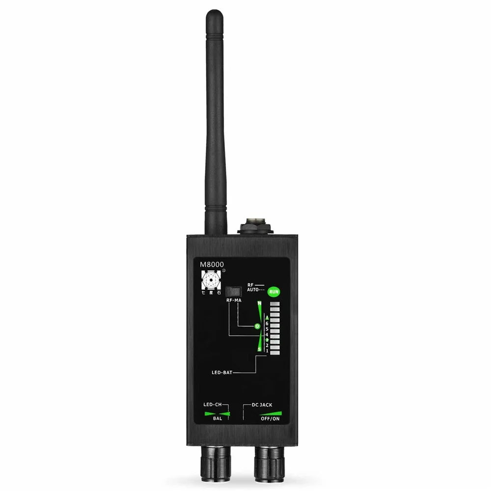 M8000 Signal Detector Anti Spy Camera GPS Tracker Wireless Signal Detector for Hotel Office Car - Black - 2