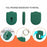 For Xiaomi Tag Silicone Protective Case Shockproof Tracker Cover with Hanging Buckle - Blackish Green - 3