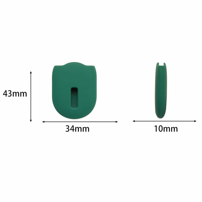 For Xiaomi Tag Silicone Protective Case Shockproof Tracker Cover with Hanging Buckle - Blackish Green - 7