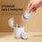 Q1 Mini Wireless Massage Pads 6 Massage Modes 2 Replaceable Pads with Charging Case for Full Body Relief - White - 3