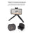 D010 Phone Clip Holder with Dual Hot Shoe Mount 1 / 4" Screw Thread for Live Streaming Tripod Stand - Black - 4