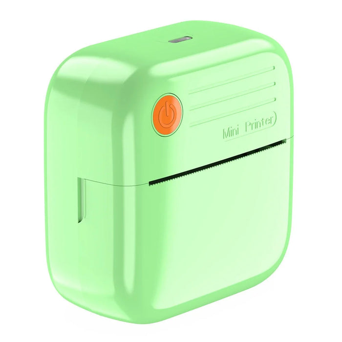 A35 Mini Thermal Printer 200 DPI Bluetooth-compatible Inkless Portable Printer for Label Note Photo (APP: AumiLabel) - Green - 1