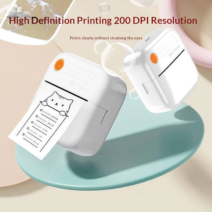 A35 Mini Thermal Printer 200 DPI Bluetooth-compatible Inkless Portable Printer for Label Note Photo (APP: AumiLabel) - Green - 4