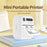 A36 Mini Thermal Printer 200 DPI Portable  Bluetooth-compatible Label Printer for Office Study (APP: AumiLabel) - Green - 3