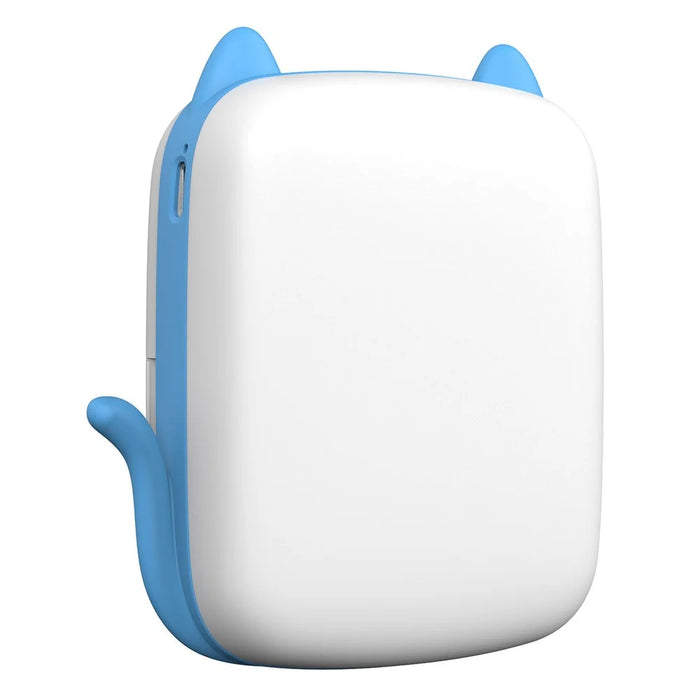 A9 Cartoon Cat Design Mini Thermal Printer 200 DPI Bluetooth-compatible Portable Pocket Printer (APP: AumiLabel) - Blue - 3