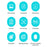 A9 Cartoon Cat Design Mini Thermal Printer 200 DPI Bluetooth-compatible Portable Pocket Printer (APP: AumiLabel) - Blue - 5
