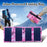 20W 4 Folds Portable Solar Panel Charger Pack IP65 Waterproof Foldable Outdoor Emergency Power Bank  - Pink - 3
