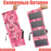20W 4 Folds Portable Solar Panel Charger Pack IP65 Waterproof Foldable Outdoor Emergency Power Bank  - Pink - 5