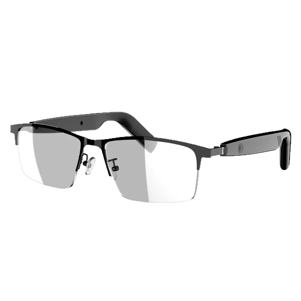 SG-17 Pro Smart Audio Glasses Bluetooth-compatible 5.4 Anti-Blue Light Air Conduction Glasses for Calls Music - Black - 1