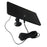 6W 5V Solar Panel Charger with 360 Degree Adjustable Mounting Bracket for Doorbell Security Camera - Black/DC5521 - 2