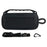 Silicone Case for Bose SoundLink Plus Speaker Dustproof Shockproof Portable Protective Cover with Carabiner Shoulder Strap - Black - 1