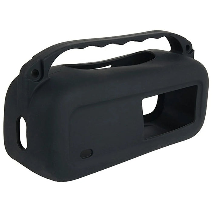 Silicone Case for Bose SoundLink Plus Speaker Dustproof Shockproof Portable Protective Cover with Carabiner Shoulder Strap - Black - 4