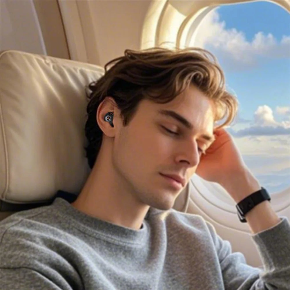 ACEFAST WP1 Silicone Noise Cancelling Earplugs 48dB Sleep Aid IPX8 Waterproof Ear Plugs for Sleep Travel - Black - 5