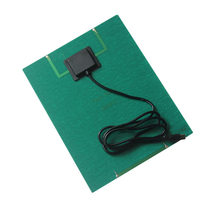 6W Solar Panel Charger Type-C Port 12V Polycrystalline Silicon Solar Charging Board for Security Camera - 210X165mm - 3