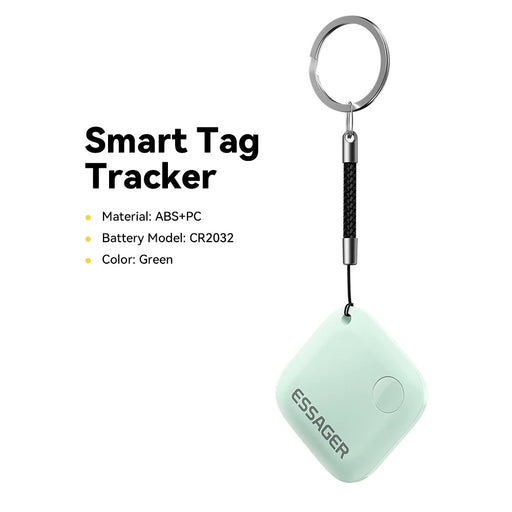 ESSAGER WWQ Tag Smart Tracker Mini Item Finder Anti-Lost Device for Keys Backpack - Green - 2