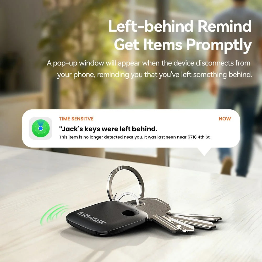 ESSAGER WWQ Tag Smart Tracker Mini Item Finder Anti-Lost Device for Keys Backpack - Green - 4