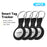 ESSAGER 4Pcs Smart Tag Tracker Anti-Lost Device Keys Bags Locator Compatible with Find My App - Black - 2