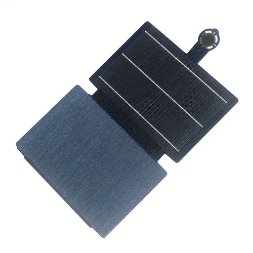 12W Tri-fold Flexible Solar Charging Panel Portable Solar Charger with USB + Type-C Output for Outdoor Camping - Blue - 1