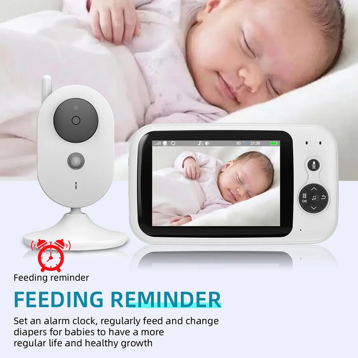 ZR303B Baby Monitor 2.4GHz Wireless 3.2 Inch LCD Two-Way Audio Temperature Alert Night Vision Indoor Security Camera - 3