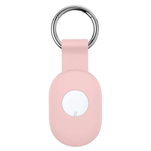 For Xiaomi Tag Tracker Silicone Case Dustproof Portable Protective Cover with Keychain Ring - Pink - 1