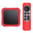 Set-top Box + Remote Controller Silicone Anti-drop Protective Covers Set for Apple TV 4K 2021 - Red - 1