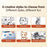 D5 2.4 Inch AI Voice Thermal Printer with Screen WiFi Inkless Printing Machine for Kids Education - Red - 4