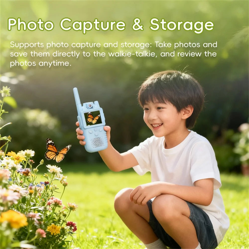 X18 2Pcs Kids Video Walkie Talkie 180° Camera 2.0 Inch Screen No Network Call Toy for Outdoor Adventure - 6