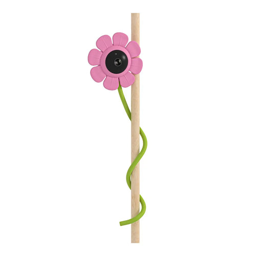 V1 HD WiFi Flower Design Baby Monitor Wireless Remote 107° View 2-Way Audio Night Vision Baby Camera - Pink - 1