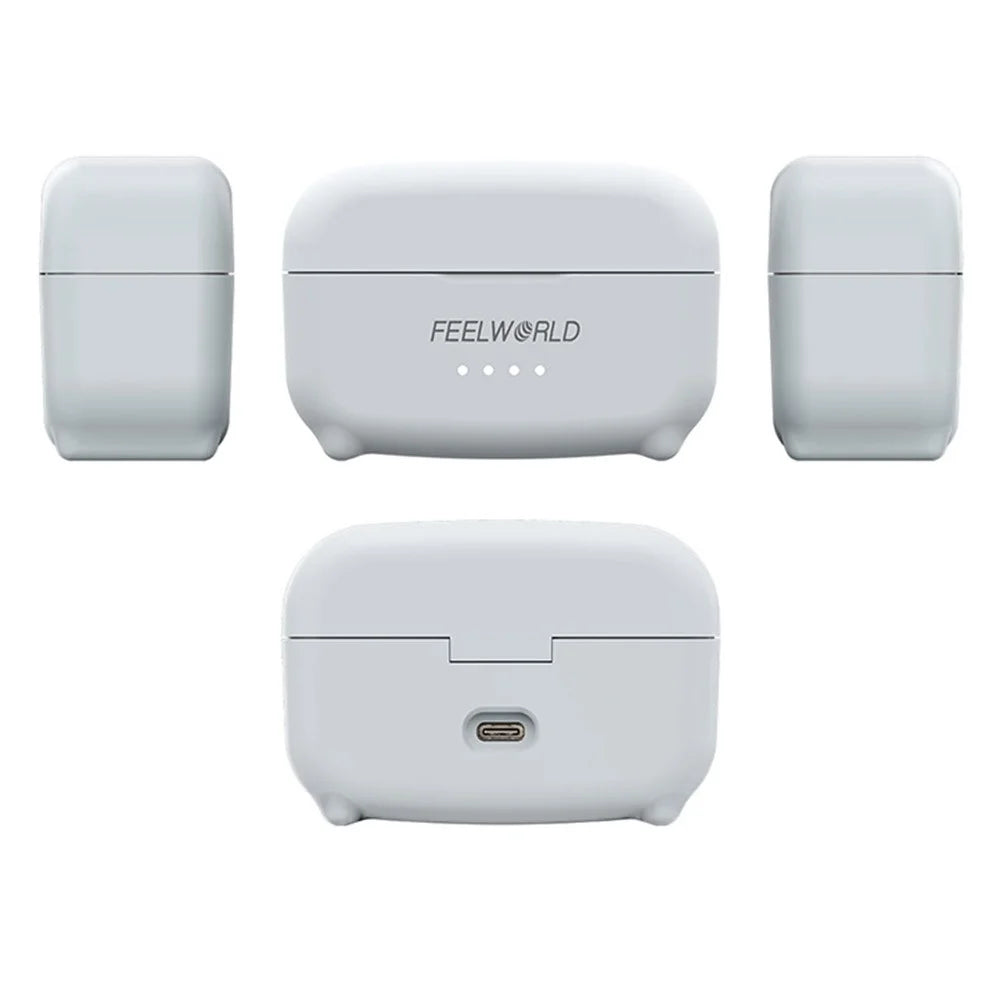 FEELWORLD LM1-W Wireless Lavalier Microphone Set with USB-C Receiver, Noise Reduction Mini Mic for Phone Camera PC - 4