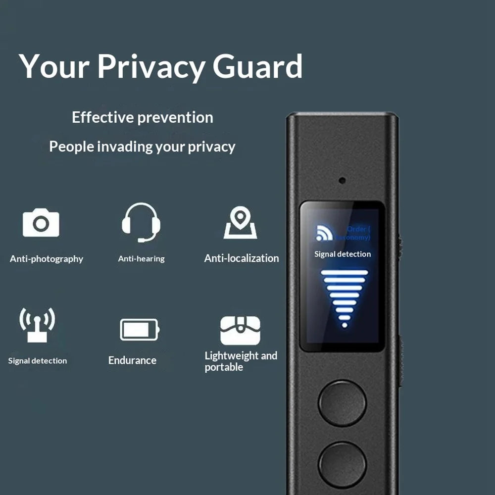 ZD07 Privacy Detector Anti-Spy Wireless Signal Scanner Portable Hidden Camera Finder for Hotel Travel Protection (No Memory Card) - 3