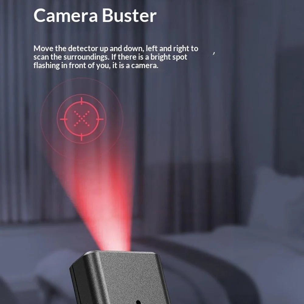 ZD07 Privacy Detector Anti-Spy Wireless Signal Scanner Portable Hidden Camera Finder for Hotel Travel Protection (No Memory Card) - 4