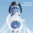USAMS ZB361 Ice-Cooling Handheld Fan 2000mAh Digital Display 100-Speed Adjustable Fan for Outdoor - Black - 4